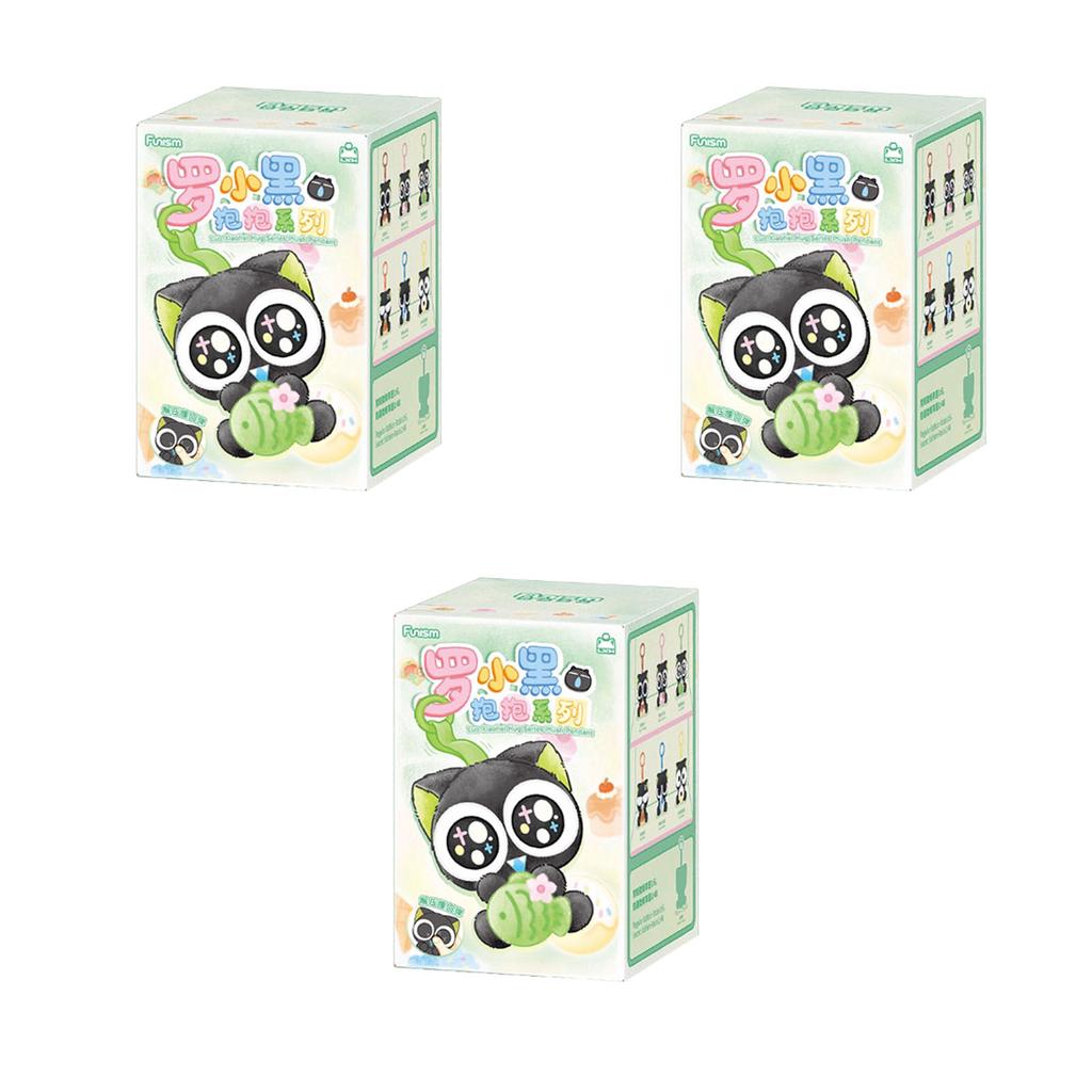 Luo Xiaohei Hug Series Blind Box Plush Pendant Backpack Charm Desktop Ornament Anime Cartoon Figure Toys Plush Mystery Box Lovely Gifts