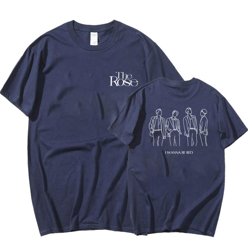 

The Rose Back To Me Shirt Aesthetic Kpop Shirts The Rose Kpop Tshirt KRock Tees Trendy Harajuku Casual Tops Unisex Y2k Top 4XL