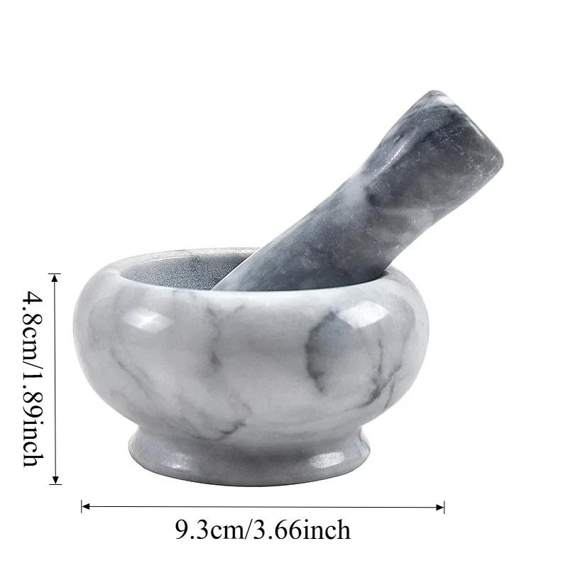 

1pc Marble Garlic Masher Manual Mini Tablet Sichuan Pepper Grinder Marble Hand-held Utensil Home Decoration Kitchen Utensils