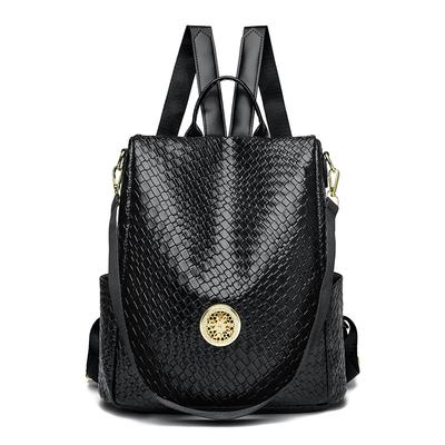 Mochila Mujer Moda Bolso Multifuncional Mochila Antirrobo Textura Simple Gran Capacidad Viaje Mochila Escolar