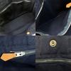 Used HERMES Handbag Tote PM Deauville canvas Navy Navy casual