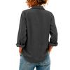 Women's Loose Fit Denim Top with Button