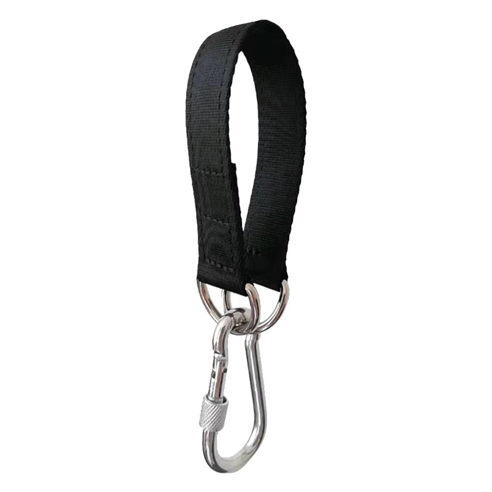 

Tree Swing Straps Hook Ring Hanging Belt Multi-Function Swing Connecting Belt 24cm Camping Hammock Straps for All Swing Types чорний