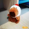 Cute Plush Capybara Keychain Cartoon Animals Toy Stuffed Soft Doll Plush Gift Kid Toys Doll Bag Hanging Ornaments Car Pendant