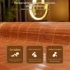 2026 Bamboo Cooling Mat: Free Shipping, Foldable, Double-Sided Straw Mat for Dorms and Singles