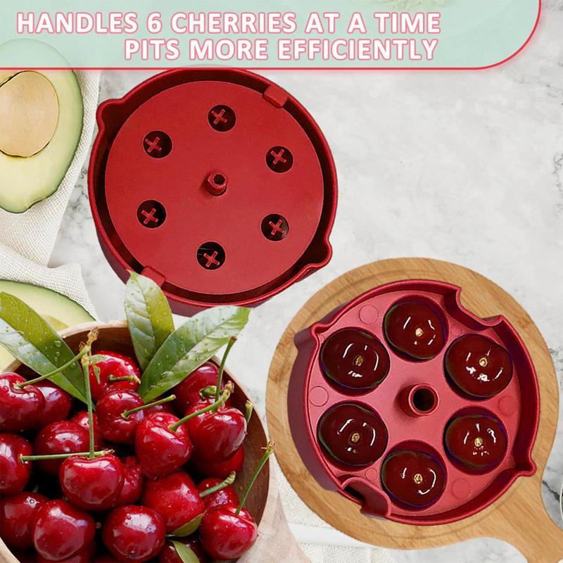 

Cherry Pitter Tool Portable Cherry Pitter Save Time & Space Making Multi-Functional Fruit Corer For Kitchen красный