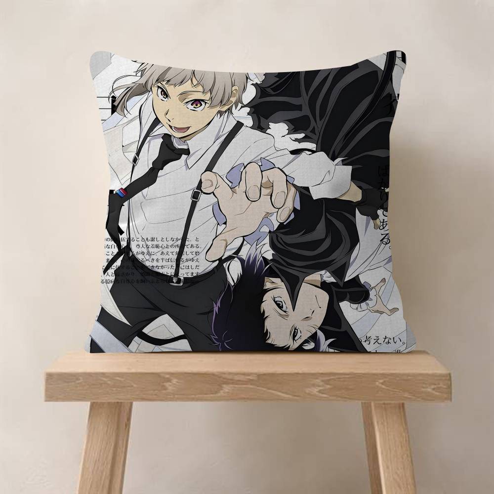 Anime BBungo SStray DDogs Pillow Anime Pillow Sofa Bed Head Pillow Cover Cushion Cover Fashion