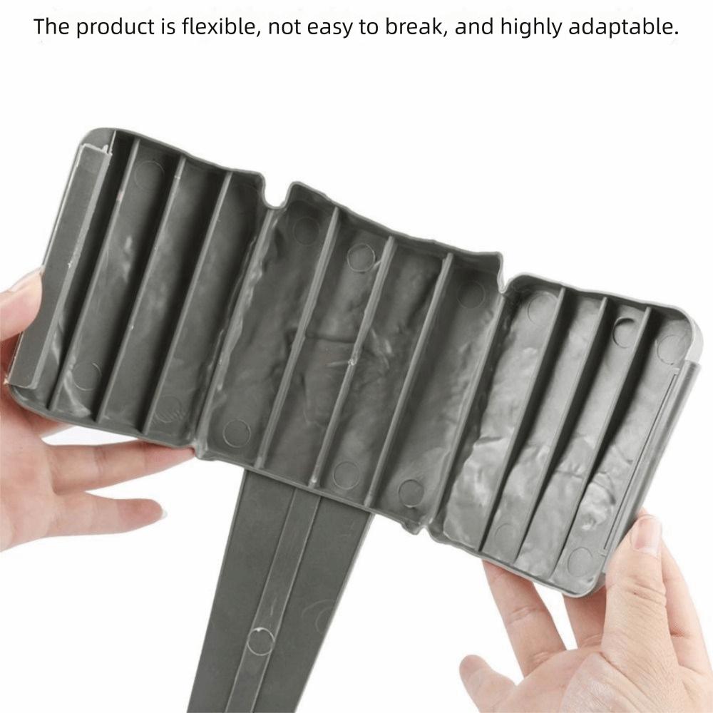 10Pcs Anti-corrosion Plastic Garden Fence Weatherproof Plastic Corrugated Fence Stone-like Easy to Use Flower Bed Edging Fence