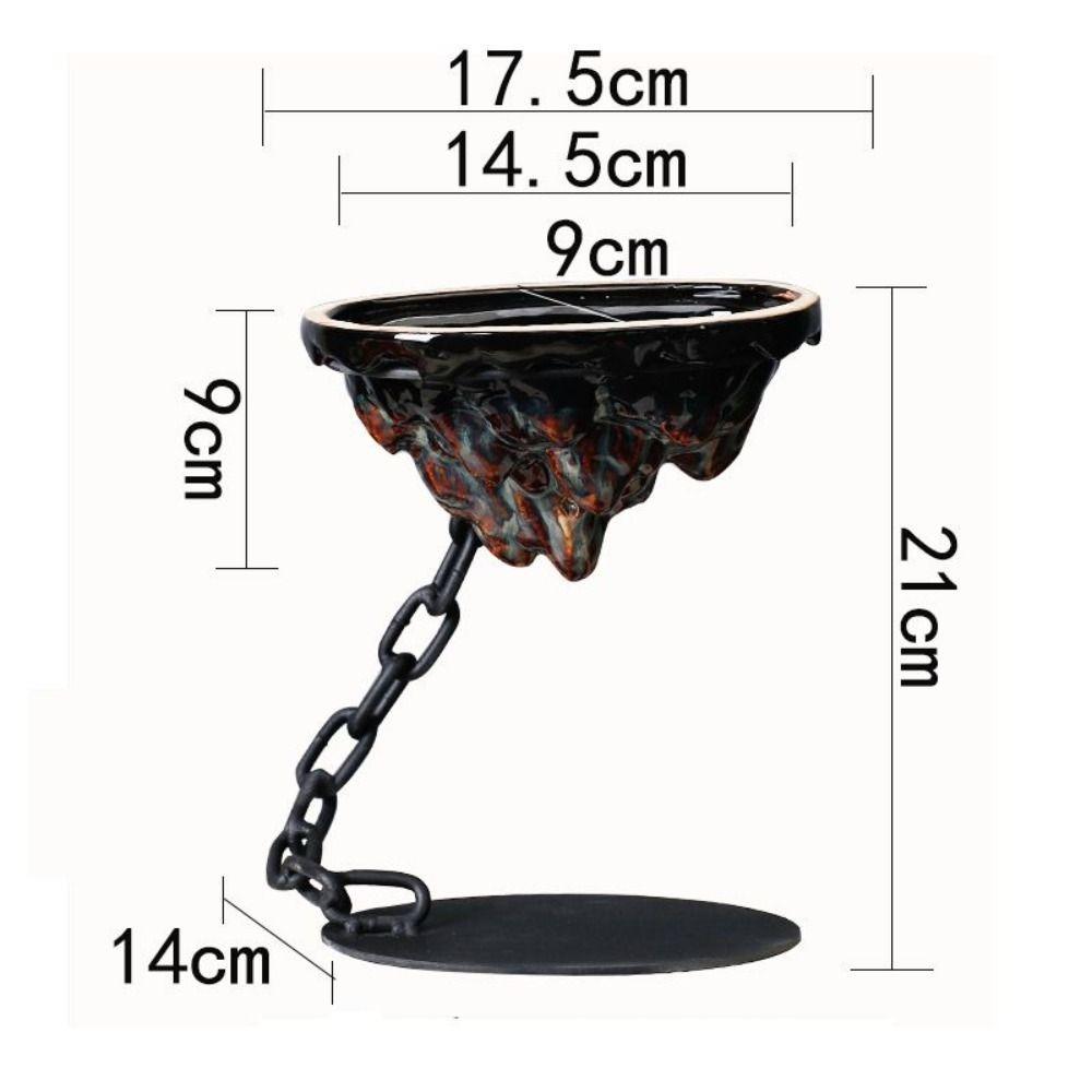 

Ornament Modern Bonsai Pot Fashion Hanging Succulent Planter Pot Iron Corrosion Resistance Rockery Ornament Office