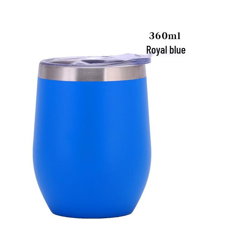 Double-Wall Stainless Steel Egg-Shaped Tumbler