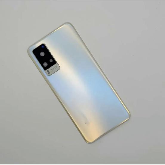 

Новая задняя дверь корпуса для vivo X60, задняя крышка батарейного отсека V2046A со стеклом камеры для vivo X60, замена задней двери белый
