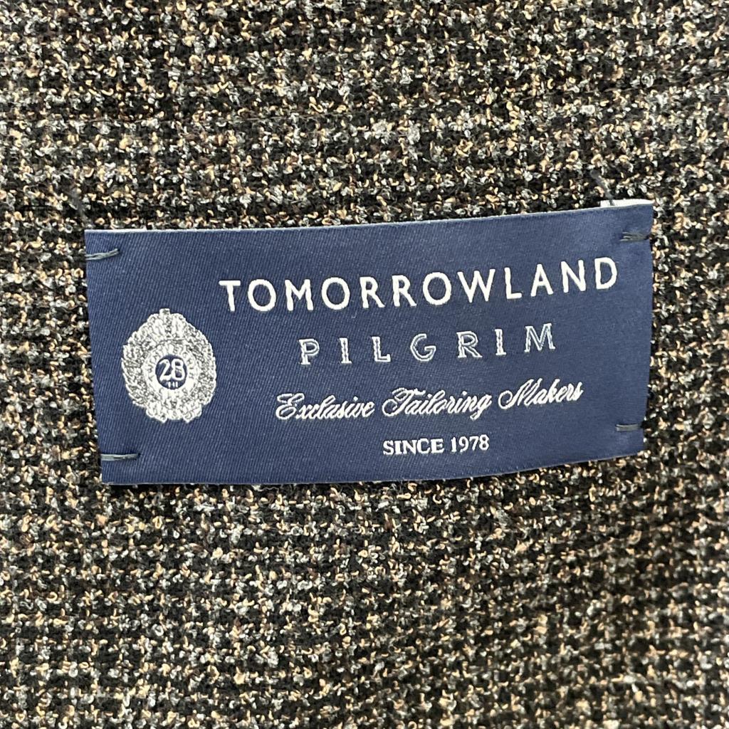 TOMORROWLAND PILGRIM [Excellent Condition] 61-07-14-07002 ANGELIC Ring Tweed Single 2B Jacket 46 Dark brownUsed