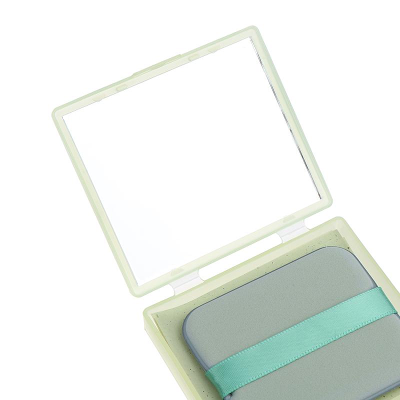 100 Stück Bambus Löschpapier mit Spiegel & Make-up Puderquaste Erfrischende Tragbare Ölkontroll-Werkzeugsatz Gesicht Ölabsorbierende Blätter Pflege