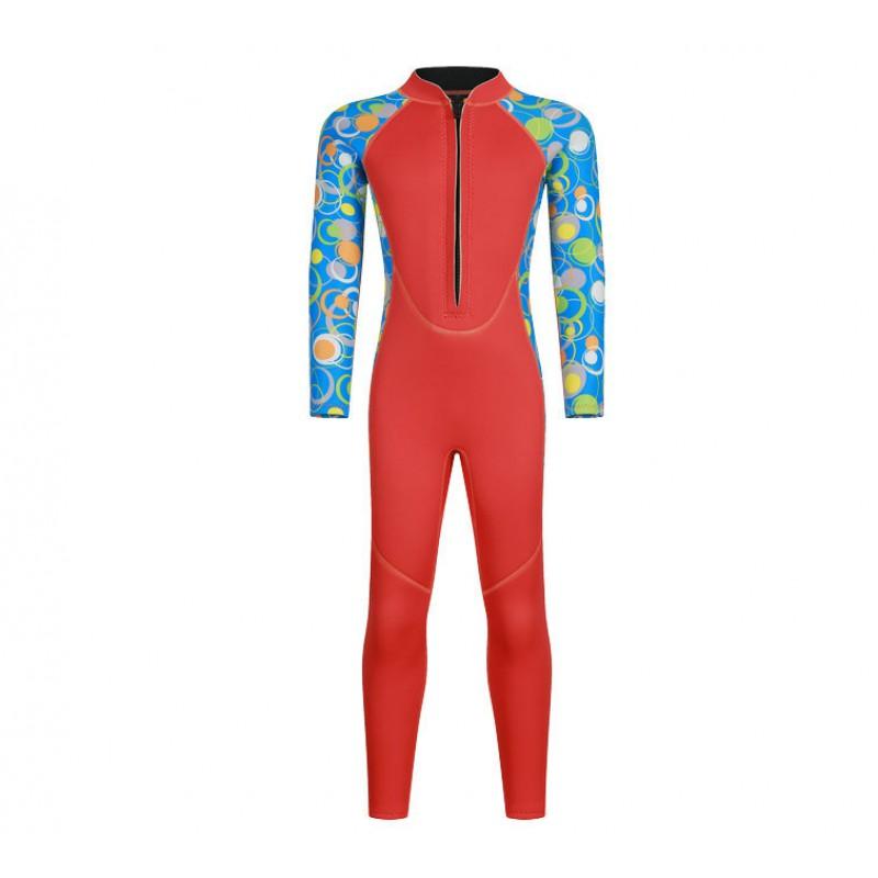 Kids 3mm Neoprene Wetsuit Long Sleeve Thermal Dive Suit Winter Swimming Diving Cold Water Protection