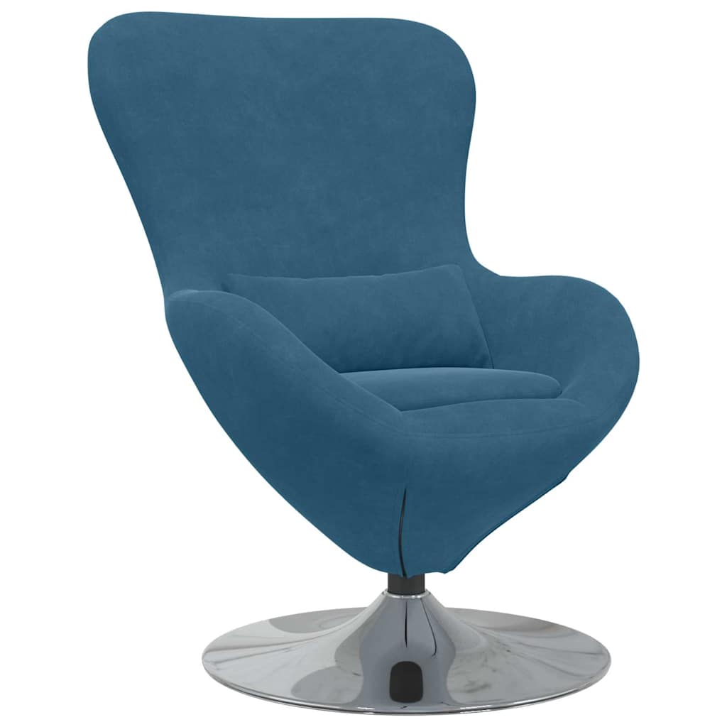 Egg Chair Velvet Blue