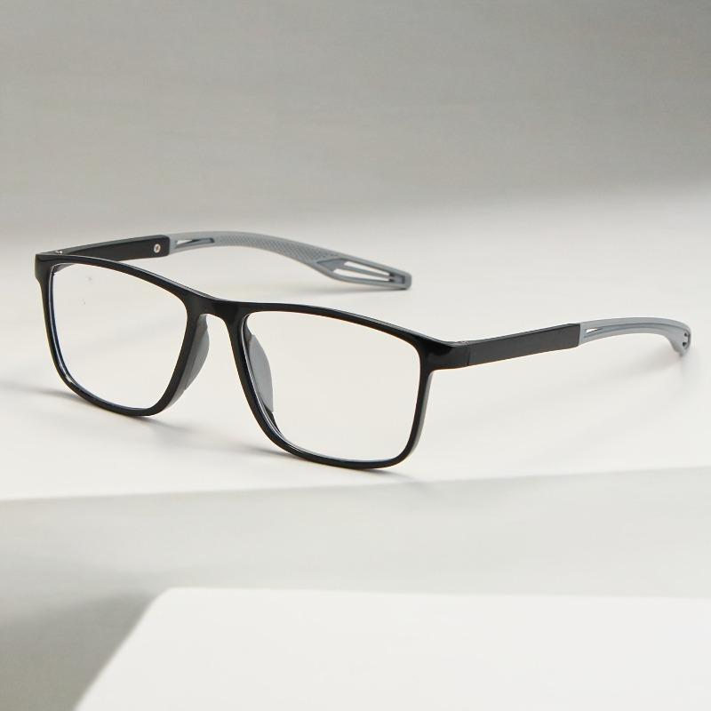 8pcs Men's and women's reading glasses - anti slip high-definition lenses stylish square frame very suitable for daily use