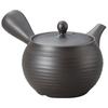 Yamashita Kogei Tokoname Ware Morimasa Black Thick Lined M-Ami Teapot, 340cc, 13038780