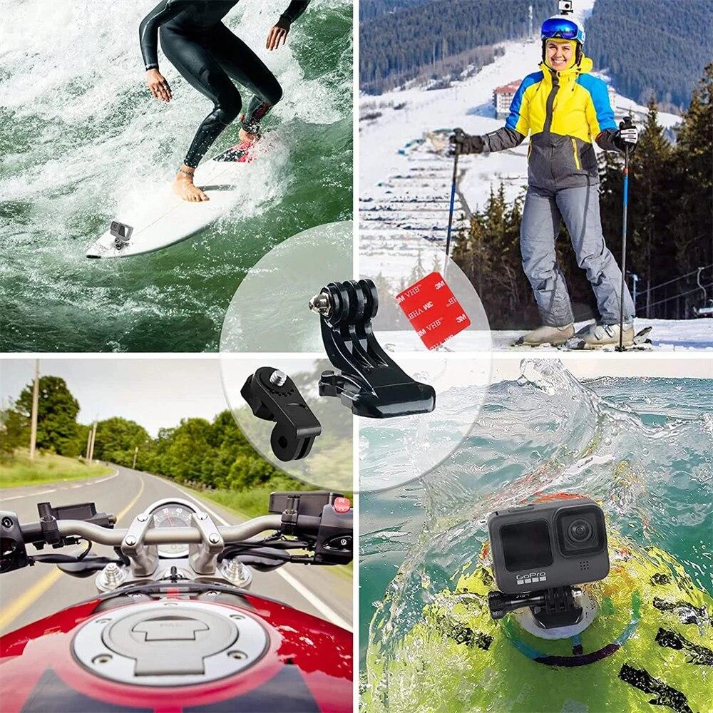 For GoPro Hero 12 Motorcycle Helmet Chin Mount Kits Cycling For GoPro Hero 11 10 9 8 7 6 5 4 Osmo AKASO SJCAM Action Camera