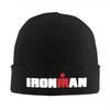 2026 Neues verrücktes Ausdauerrennen Triathlon Logo Strickmütze Beanie Wintermützen Warm Mode Mütze Für Männer Frauen Geschenke
