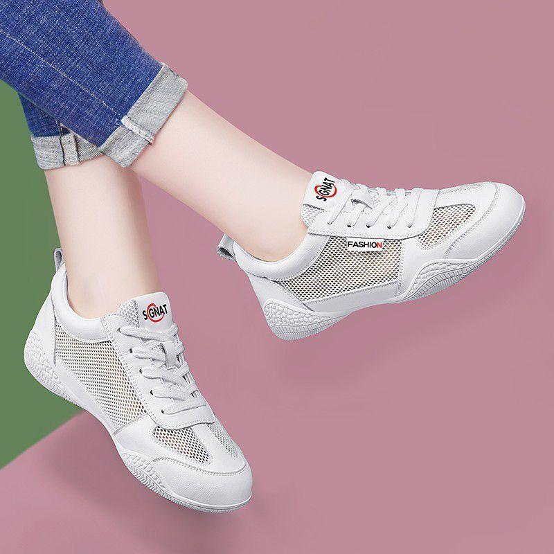 Spring New Women's Shoes Mesh Breathable Board Shoes Women's Versatile Casual Shoes Light Sports Shoes Small White Shoes