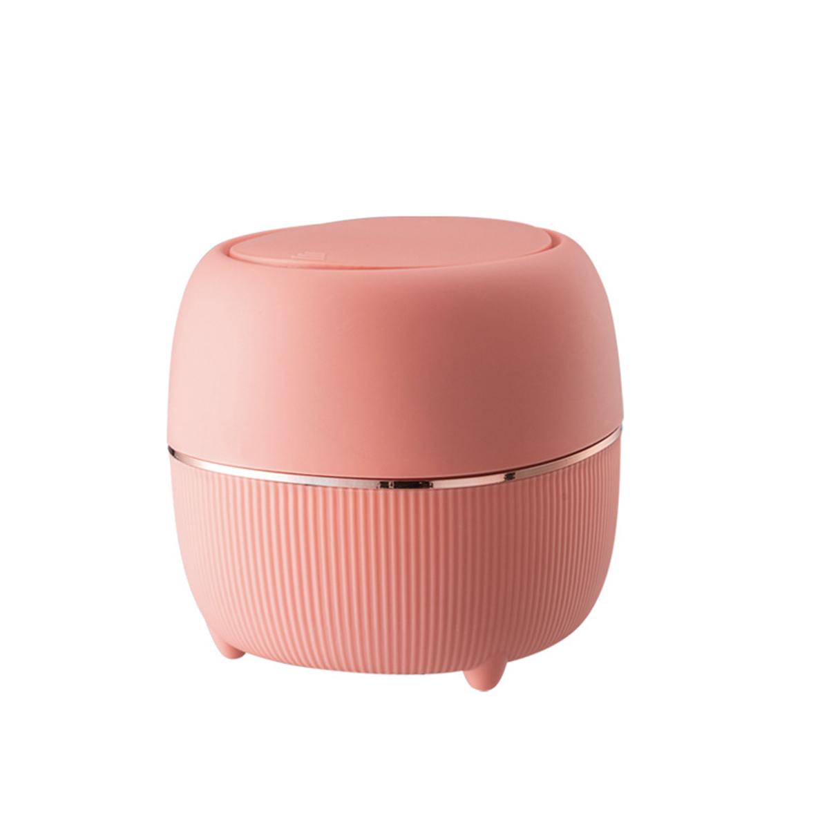 Настольная мусорная корзина, мусорная корзина, бытовая техника, скандинавский стиль, креативный тип прессования, мусорное ведро для офиса, дома, мини-корзина розовый