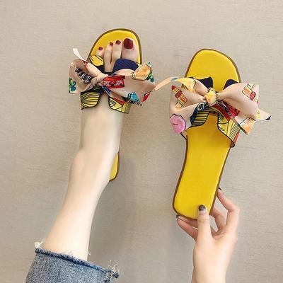 Mode Damen Strandsandalen Outdoor Flip-Flops Schleife Damen Hausschuhe Sommer Pantoletten Mode Sandalen Schuhe für Frau Badezimmer Hausschuhe