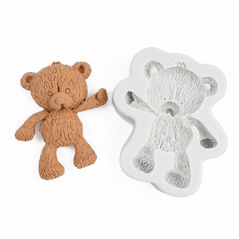 3D Bear Silicone Mold Cake Baking Decorating Tools Chocolate Candy Dessert Fondant Moulds Party DIY Pastry Kitchen Accessories