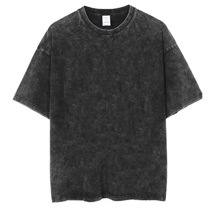 Vintage Washed Heated Rivalry Graphic T-Shirt Double Sided Print Crew Neck Casual Tee