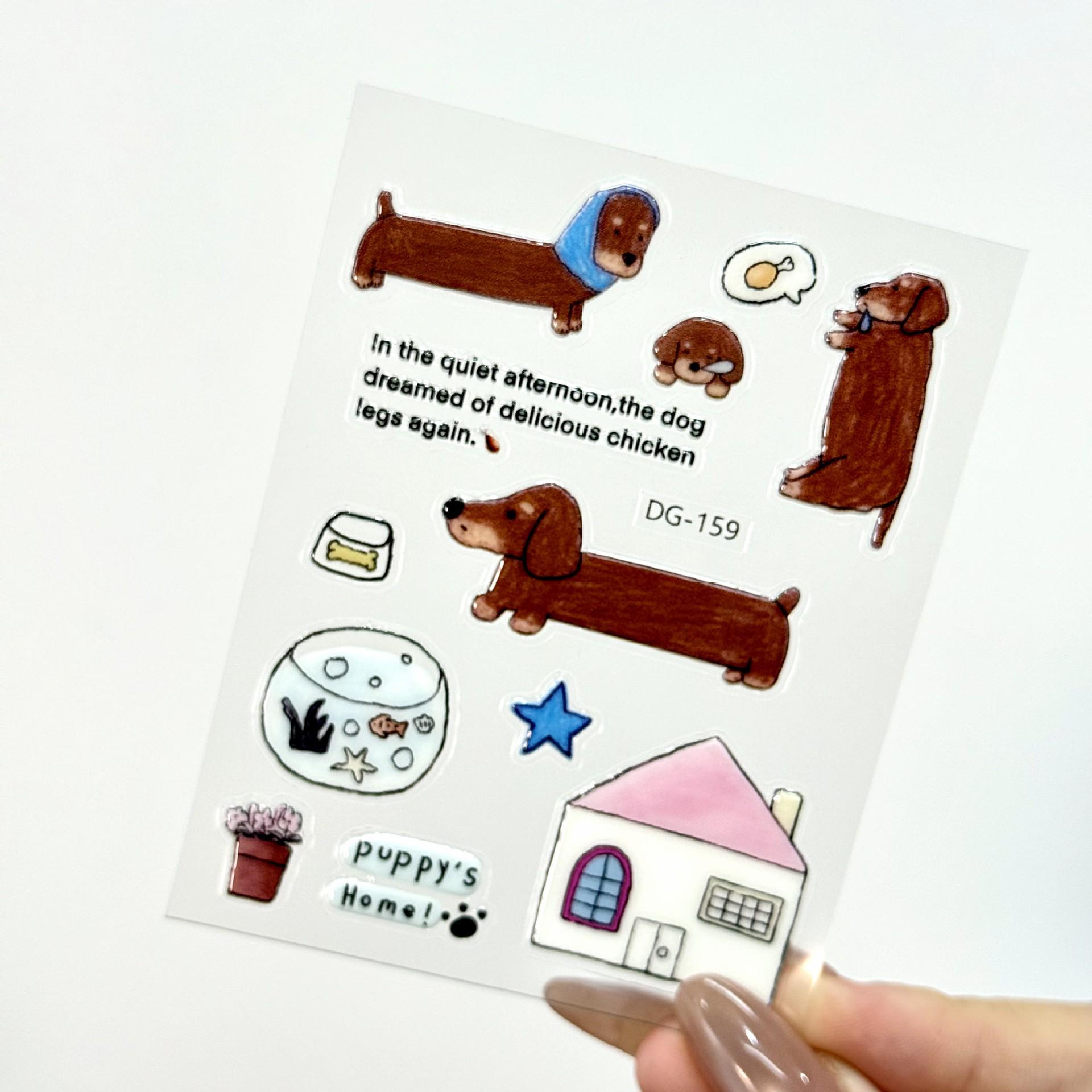 

Jelly Ins Nail Art Cartoon Animal Stickers for Girls: High-Value DIY Decorations for Phone, iPad, and Computer