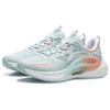 Li-Ning Comet Wan Blue Fluorescent Orange Women Sneakers AGLR044-2