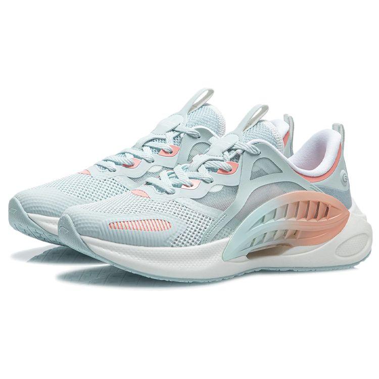 Li-Ning Comet Wan Blue Fluorescent Orange Women Sneakers AGLR044-2