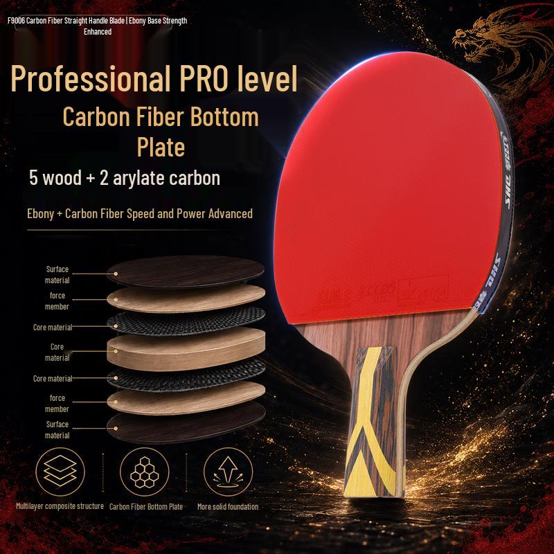 Double Happiness Hurricane 9-Star Professional Table Tennis Racket