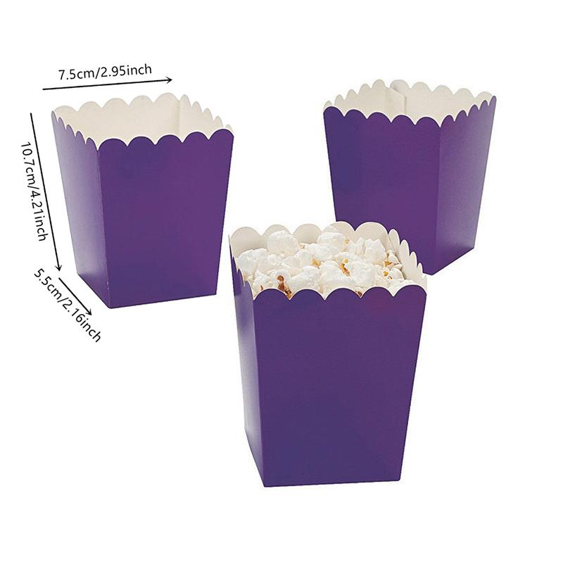 10 ks Krabička na popcorn Svačinová krabička Jednorázové nádoby na svačinu Papírová krabička na kuře
