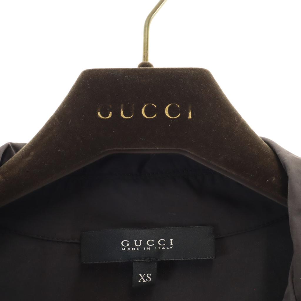 GUCCI made in Italy Trench Jacket XS charcoal 259360 with hanger Women Used