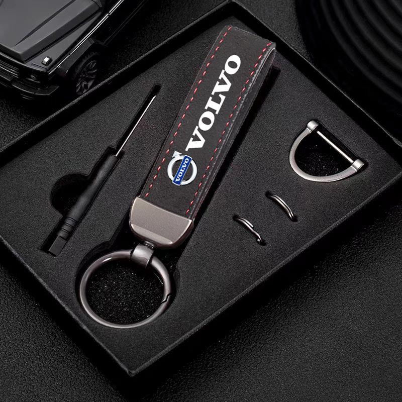 Key Ring Car Keychain Custom Car Emblem Gift For Volvo XC40 XC60 V70 C30 XC90 FH16 S60 FH500 S80 R Design V90 V50 V60 V40 T6 S90