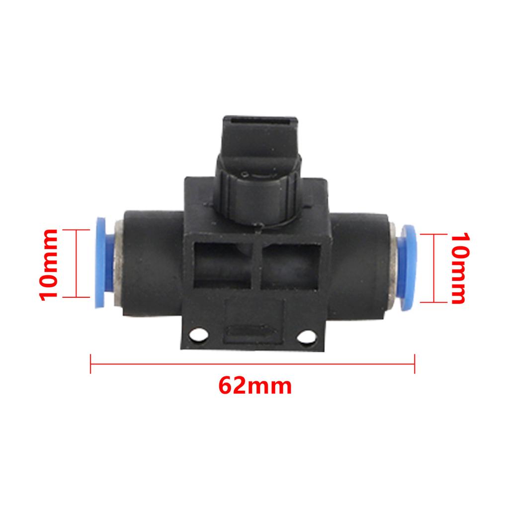 Pneumatic Trachea Quick-in Buckle-type Hand Valves 4/6/8/10/12mm Garden Lawn Irrigation Flow Limiting Speed Control Switch 5Pcs