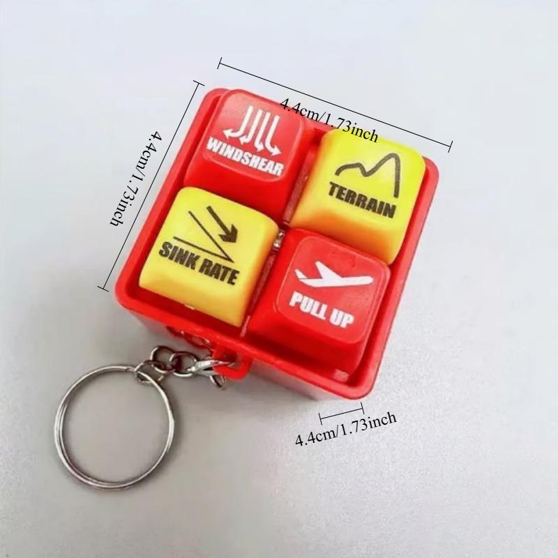 1PC Warning Sound Emulator Pilot and Crew Alarm Keychain Small Pendant