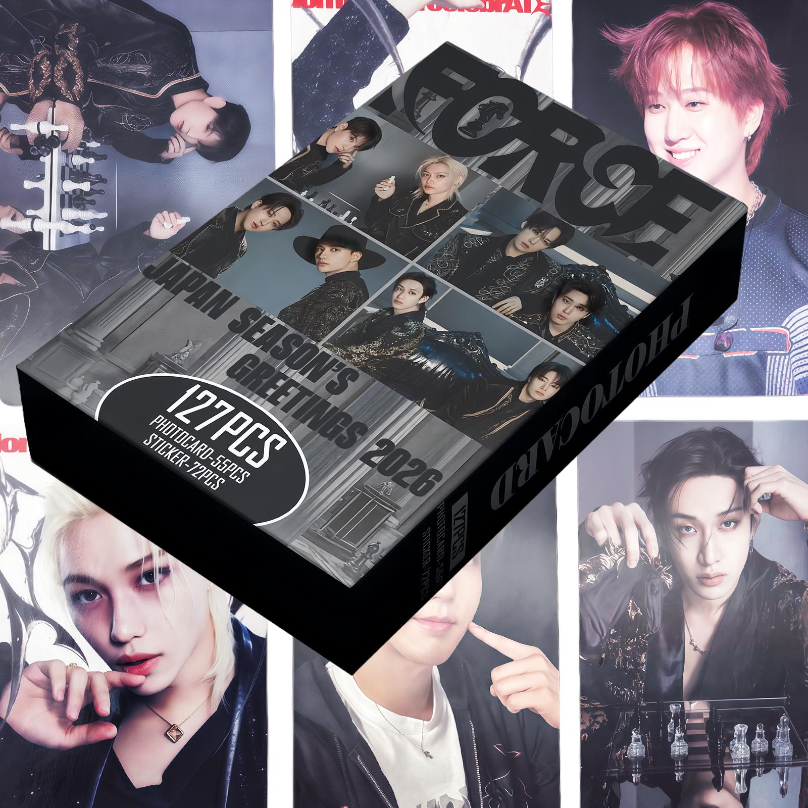 Stray Kids Photocards 127PCS dominATE celebrATE Photo Card Kit Stray World Tour Lomo Merch Photocard Decals Present for STAY Fans