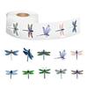Colored Dragonfly Stickers for Kids' DIY: Cute Animal Designs for Luggage, Journals, and Skateboards (500/Roll)