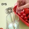 Reusable Drink Picks Heat Resistant Long Lasting Decorative Multi Shapes Fruit Stick for Bar