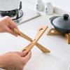 Durable Cross Pot Holder Bamboo Anti-Slip Casserole Rack Drain Anti-Scalding Pot Base Bracket Kitchen Gadget