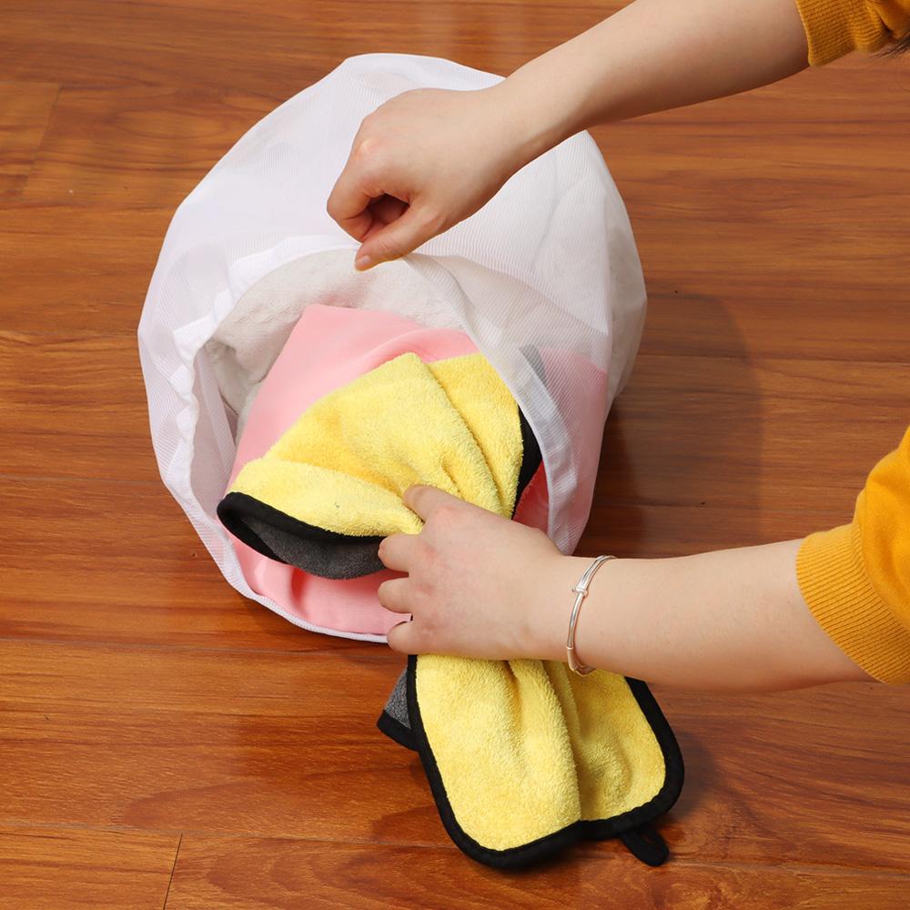 Міцний нейлоновий мішок для прання на шнурках 4 розмірів Сумка для зберігання білизни