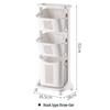 Three-Tier Laundry Hamper and Storage Shelf for Clothes, Underwear, and Socks