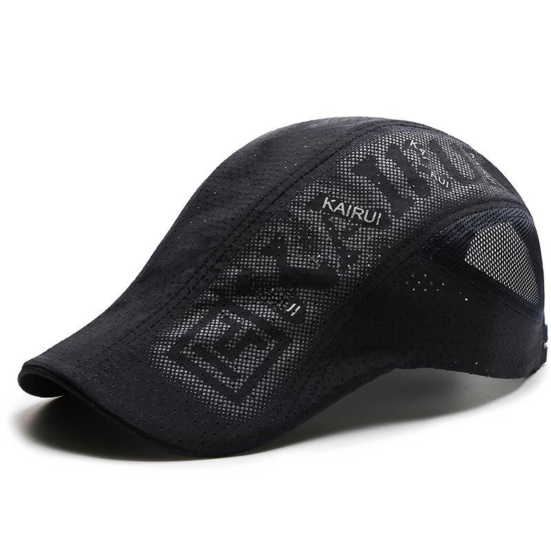 

Men s Korean Style Quick-Dry Breathable Sun Protection Cap One Size темно-синього кольору