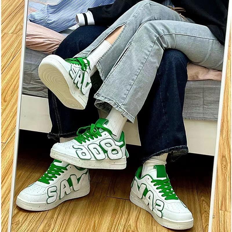 

Men s shoes platform heightening autumn and winter versatile letter board shoes casual sports niche shoes trendy shoes 39