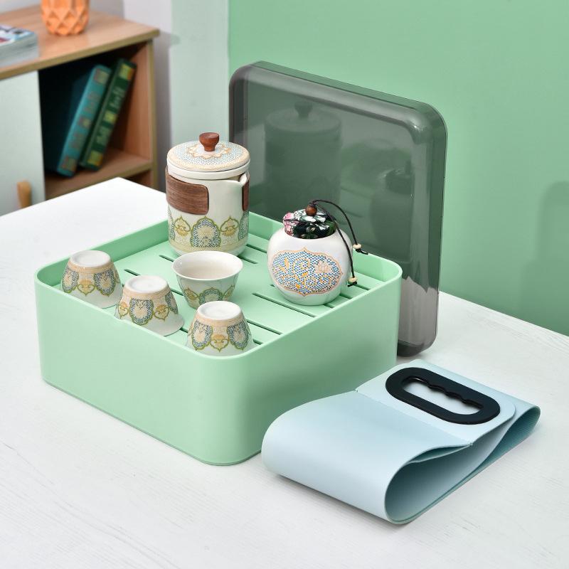 High-end Travel Tea Set, Portable Cup, Full Set of Storage Gift Box, Business Souvenir