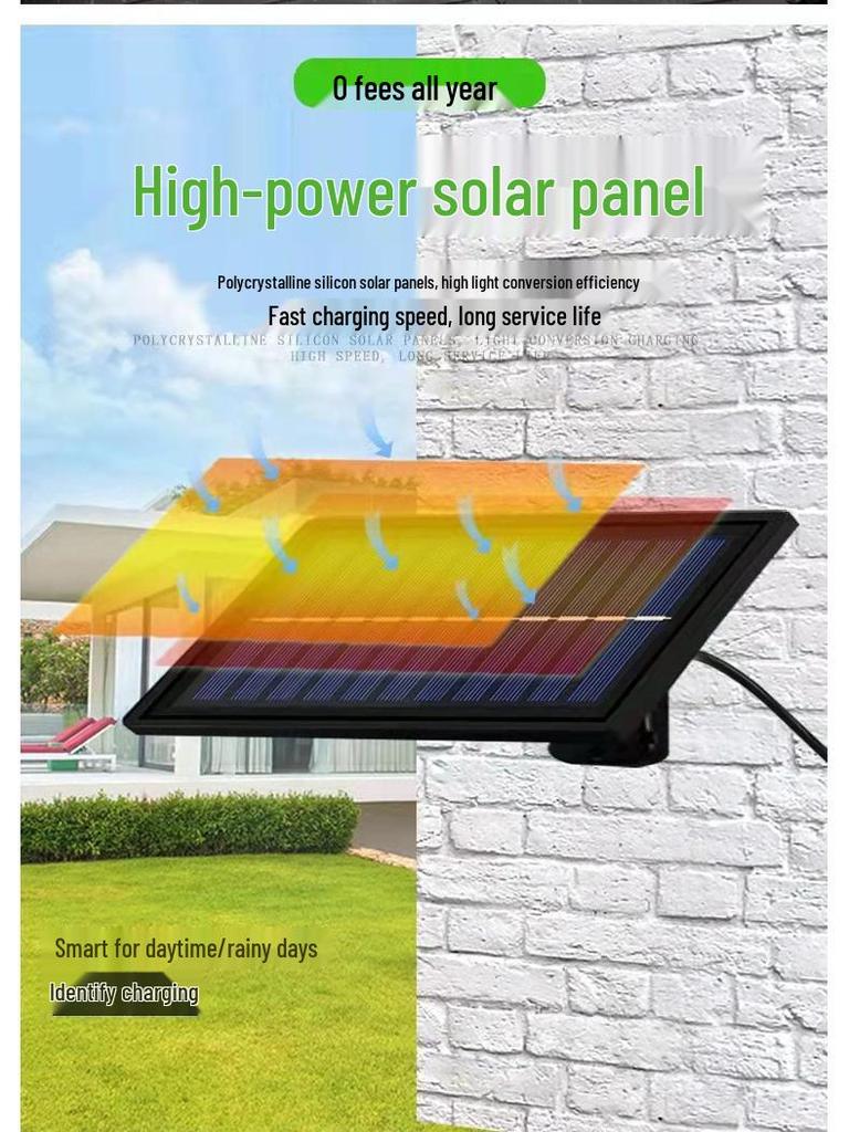 Waterproof Solar-Powered Motion Sensor Outdoor Light for Courtyard or Roadway