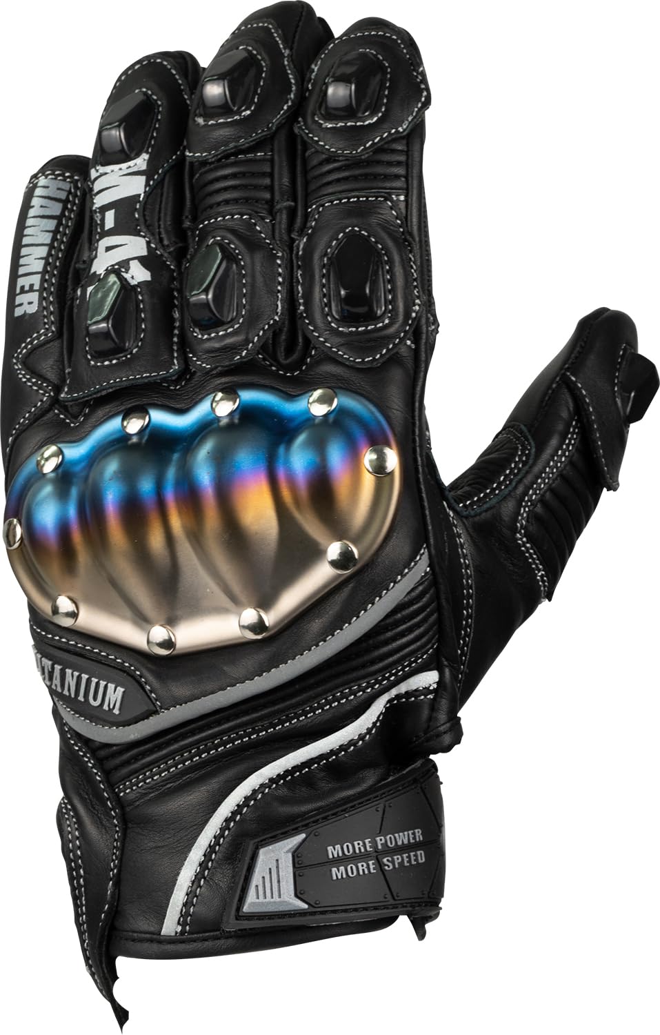 

Титановые кожаные перчатки LL [Yellow Corn] YG-192 BK/SV