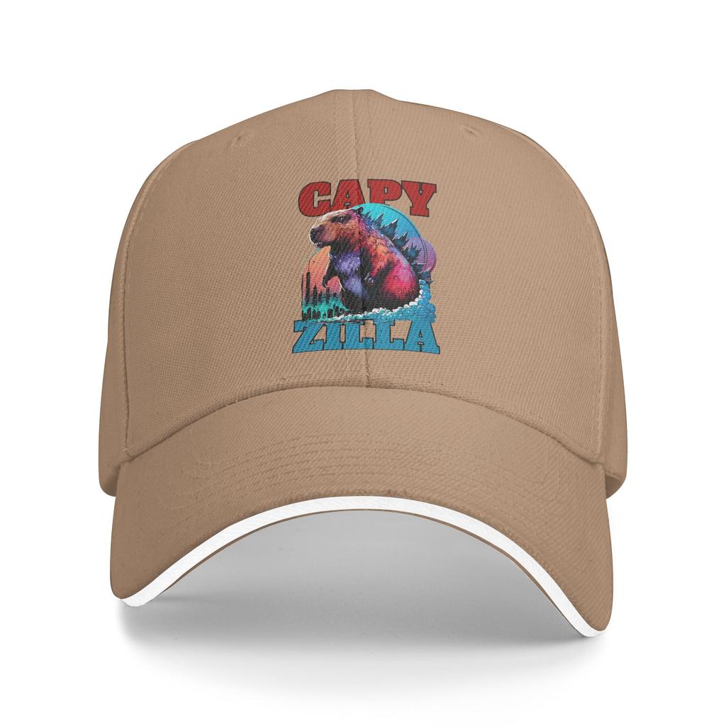 Capyzilla Capybara Baseball Cap  Men Women Custom DIY Trucker Hat Summer Fitted Retro Hiking Fishing Hot Sale Baseball Caps
