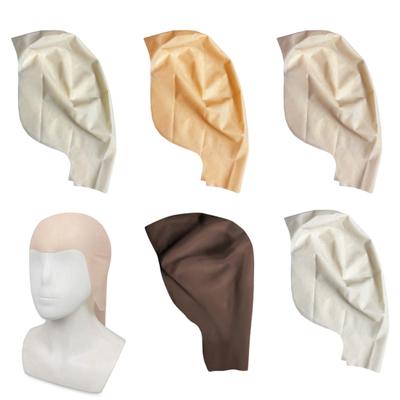 Çocuklar Yetişkinler Unisex için Gerçekçi Kel Peruk Cadılar Bayramı Partisi Cosplay Kostümü için Lateks Makyaj Kel Peruk